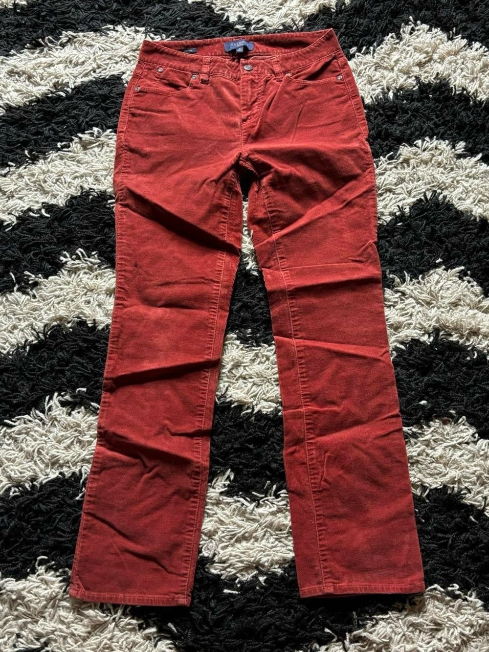 Talbots Heritage Red Straight Leg Corduroy Pants Women’s 2P